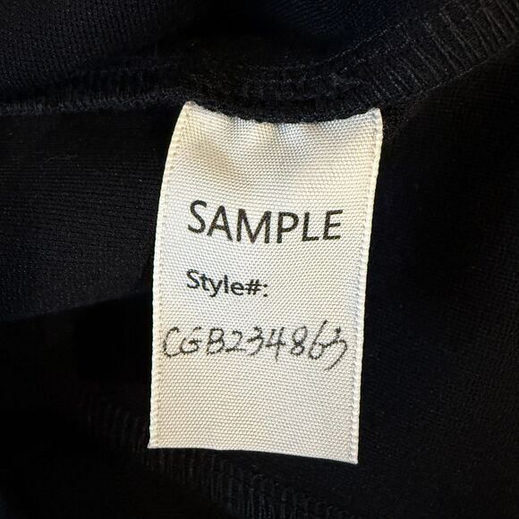 Mellóday NWT Black Pearl Mock Neck Midi Dress With Pockets Size Small - Picture 12 of 13